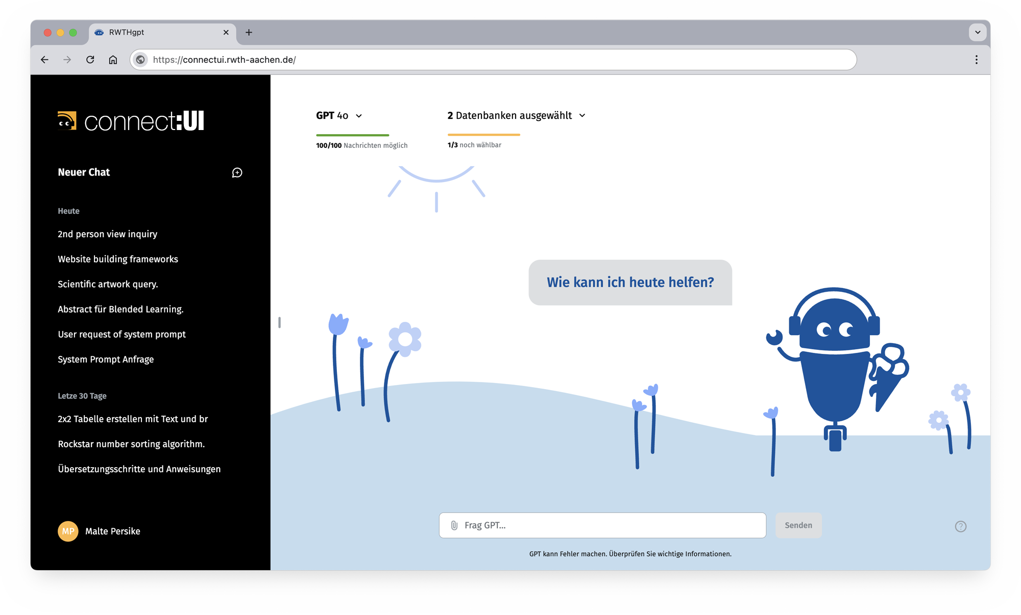 Benutzeroberfläche connect:ui